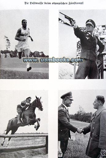 Erhard Milch and Luftwaffe athletes at the 1936 Olympics