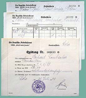 KdF Quittung Receipt