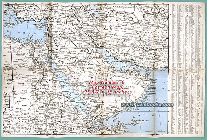 Die Post Sonderheft 5, Karte vom Mittelmeerraum 1942