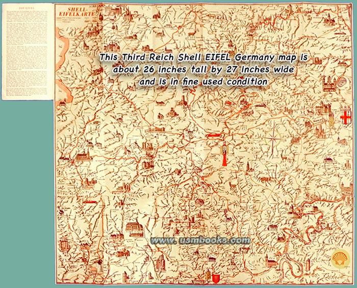 Shell-Eifelkarte 1935, Shell Reisedienst