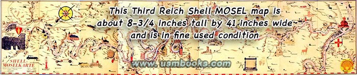 1935 Shell-Moselkarte, Shell Reisedienst