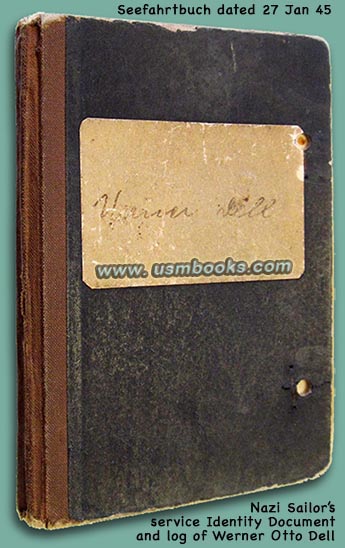 Deutsches Reich Seefahrtsbuch