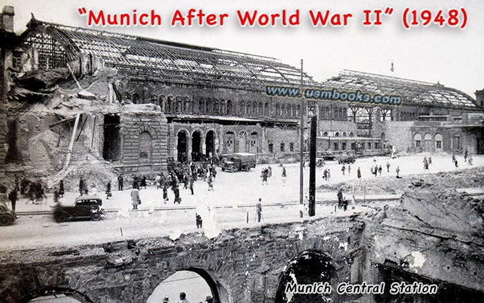 Munich railway station 1948 rubble