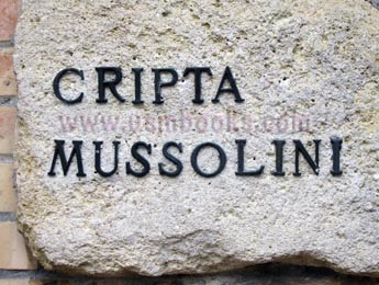 Mussolini family crypt Predappio