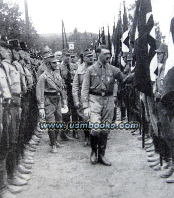 Hitler, Nazi swastika flags