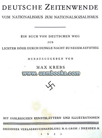 1933 First Edition Deutsche Zeitenwende