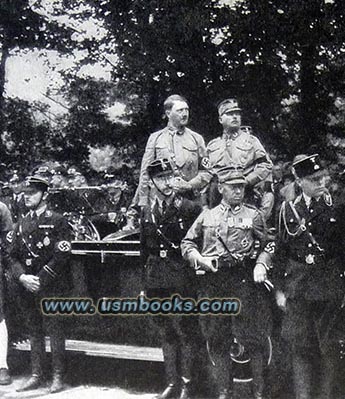 Adolf Hitler; Ernst Röhm; Sepp Dietrich; Gauleiter Wagner