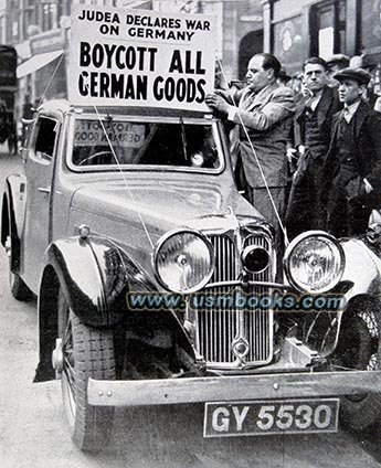 Economic Boycott German Goods in Briatain