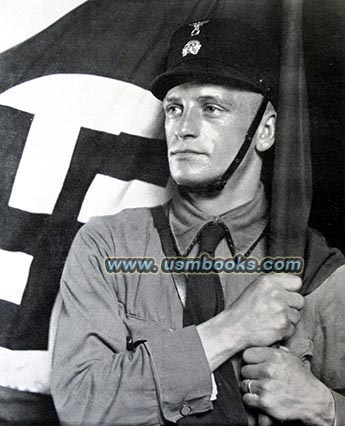 Aryan Germans, Nordic men, swastika flag