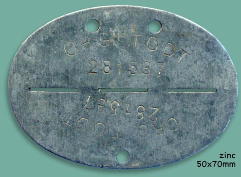 Organisation Todt dogtag