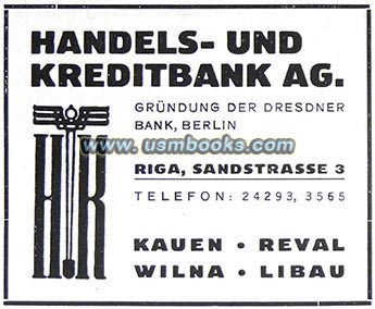 Dresdner Bank in Nazi Riga