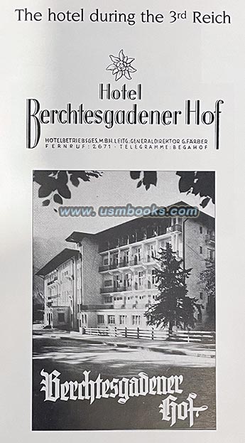 Berchtesgadener Hof, Hotelbetriebsgesellschaft (Gotthard Färber, General Manager)