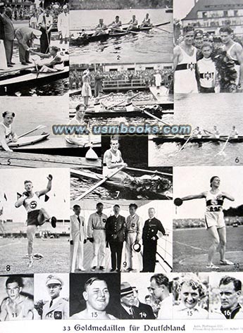 1936 Summer Olympics gold medals for Germany