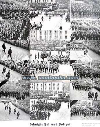 SS and police march Nuremberg