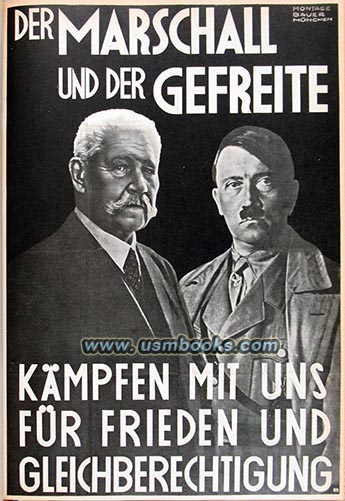 Adolf Hitler Nazi election poster