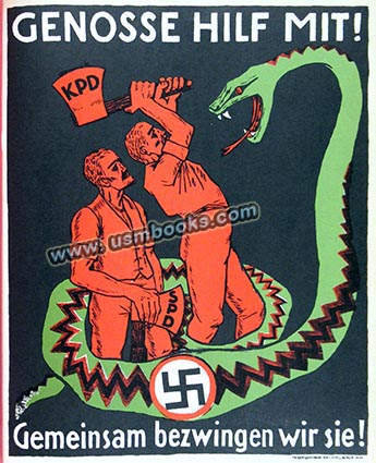 anti Nazi election poster