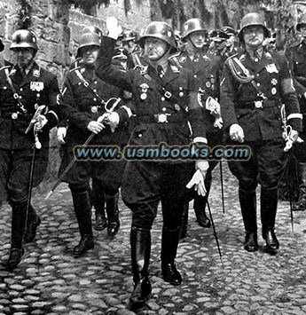 Himmler in SS uniform and SS helmet
