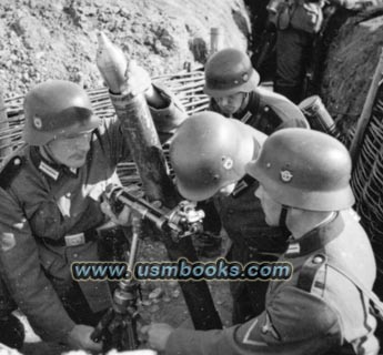 Nazi police mortar crew