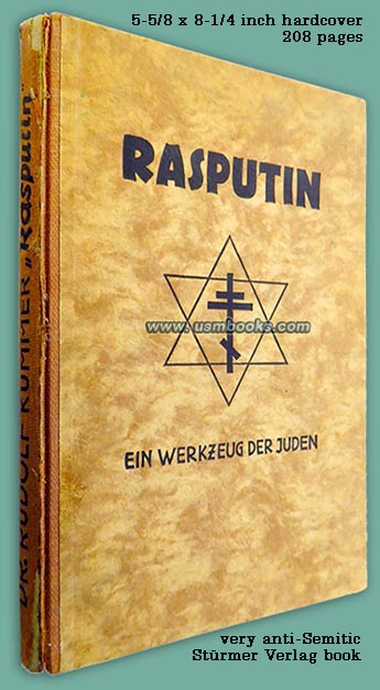 Rasputin, Ein Werkzeug der Juden (Rasputin, A Tool of the Jews), Dr. Rudolf Kummer