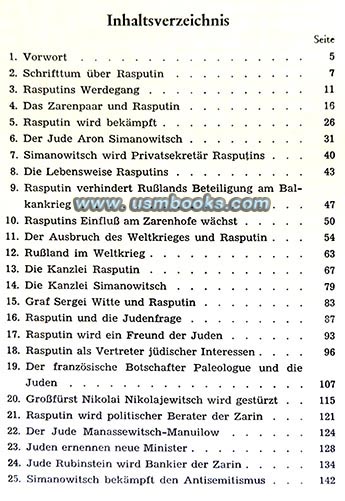 anti-Jewish Nazi book RASPUTIN