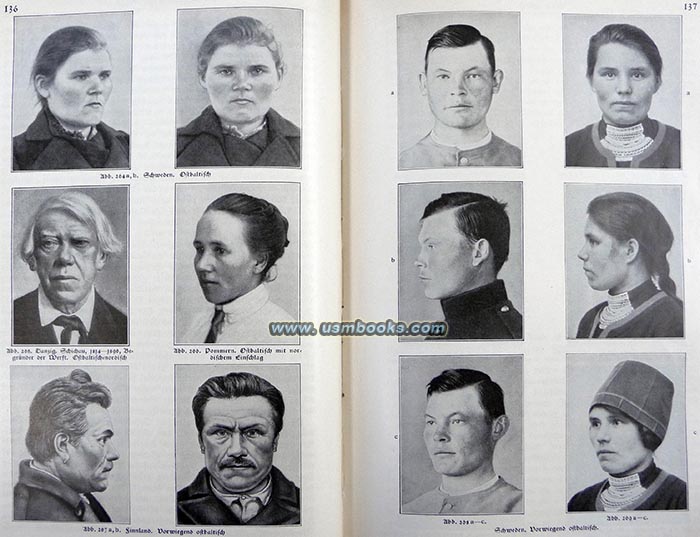 Nazi racial studies, slavic, asian