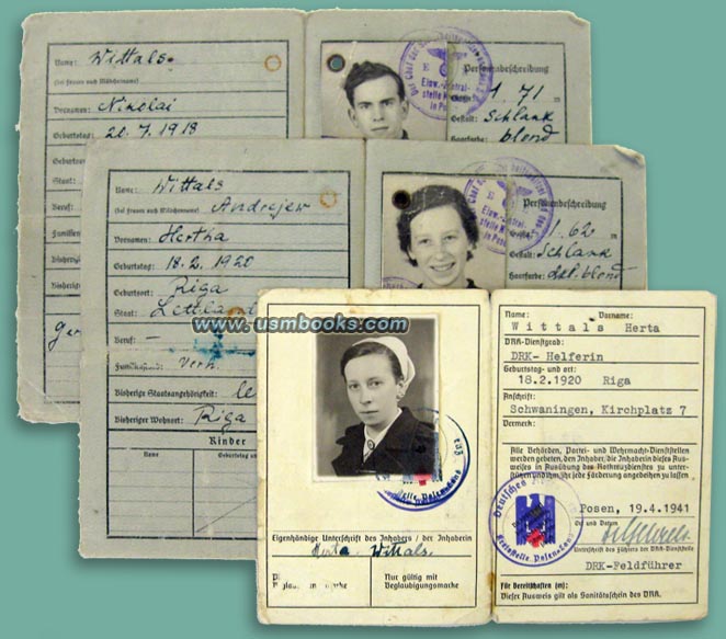Rueckkehrer Ausweis + Deutsches Rotes Kreuz Personal-Ausweis 