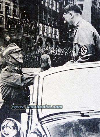 Friedrich Christiansen and Adolf Hitler NSFK-Korpsführer Friedrich Christiansen and Adolf Hitler