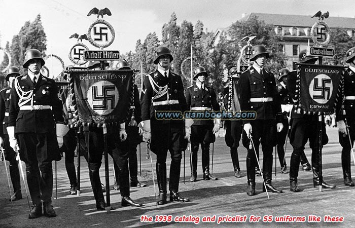 1938 SS uniform and accessory catalog and price list 