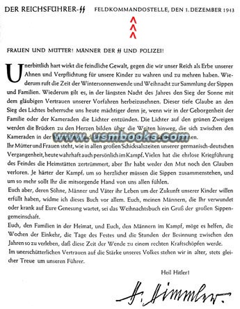 RFSS Himmler foreword