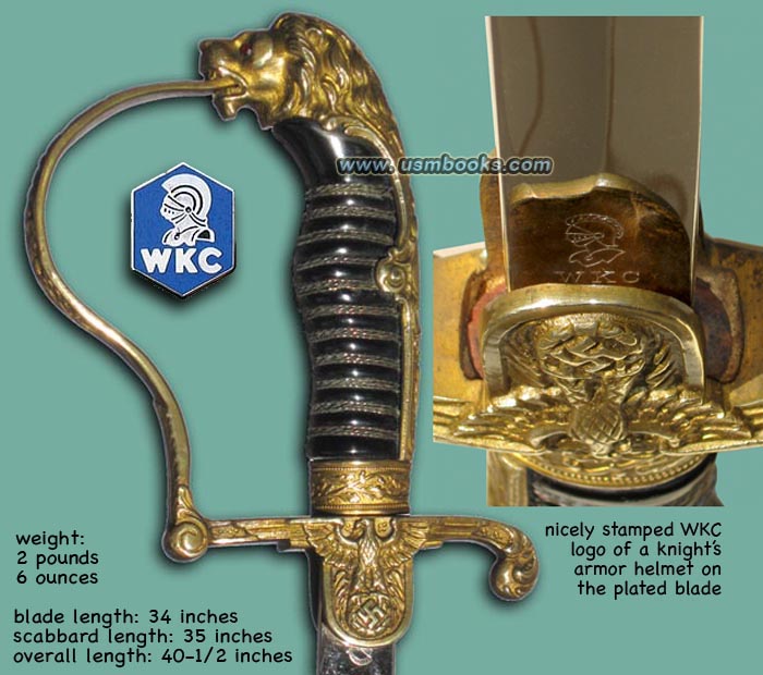WKC (Weyersberg, Kirschbaum & Compagnie) knight’s helmet logo