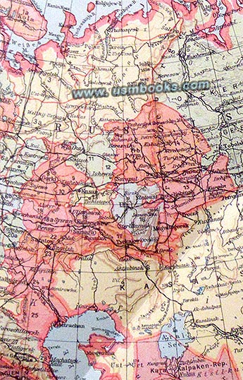 Nazi WW2 map Russia