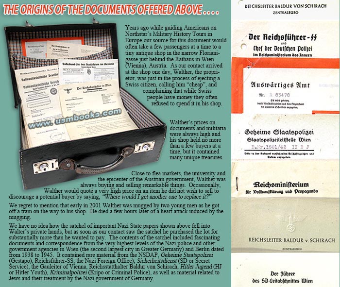 secret archival Nazi correspondence Vienna