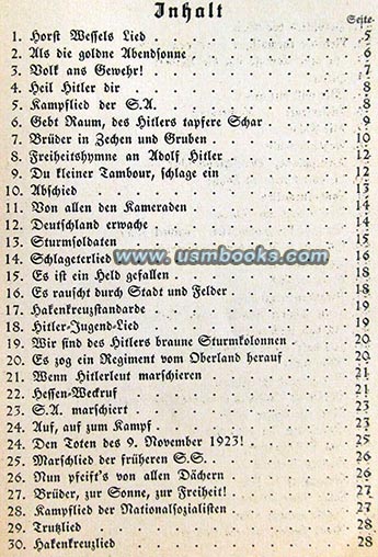 1933 nazi songbook