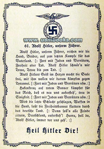 Heil Hitler Dir! Kampf- und Trutzlieder der erwachten Nation