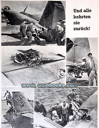 damaged Luftwaffe planes on the East Front