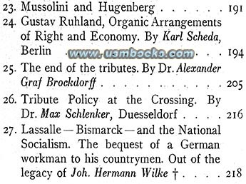 Mussolini, National Socialism
