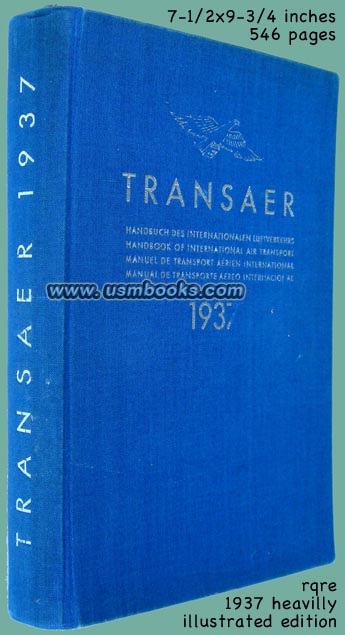 TRANSAER Handbuch des Internationalen Luftverkehrs (Handbook of International Air Transport or Manuel De Transport Aerien International, Manual De Transporte Aereo Internacional)