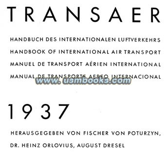 1937 TRANSAER Handbook of International Air Transport