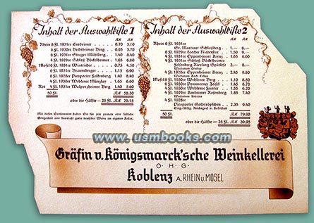 Gräfin von Königsmark’sche Weinkellerei Koblenz