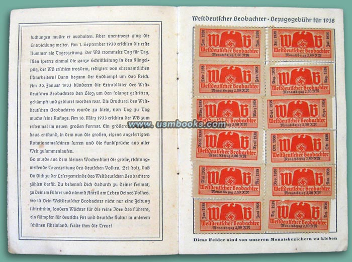history of Nazi newspapers in Germany