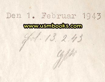 Nazi Field Marshal Knigts Cross winners correspondence
