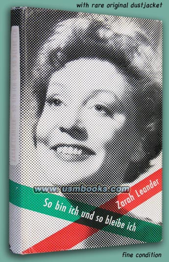 Zarah Leander - So bin ich und so bleibe ich, AUTOGRAPHED and with original DJ