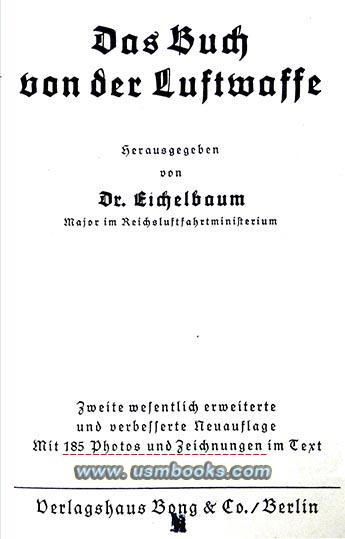 Das Buch von der Luftwaffe (The Book of the Air Force)  1939